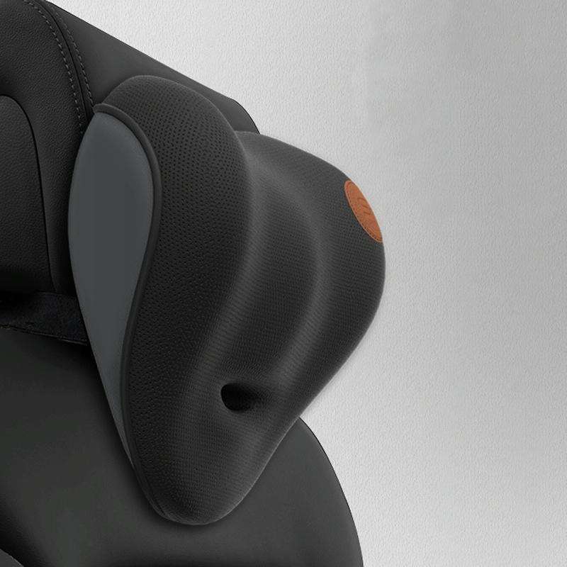 SR-21 Car Lumbar Cushion Headrest Seat Memory Foam Accessories, Style: Ordinary Headrest (Black)