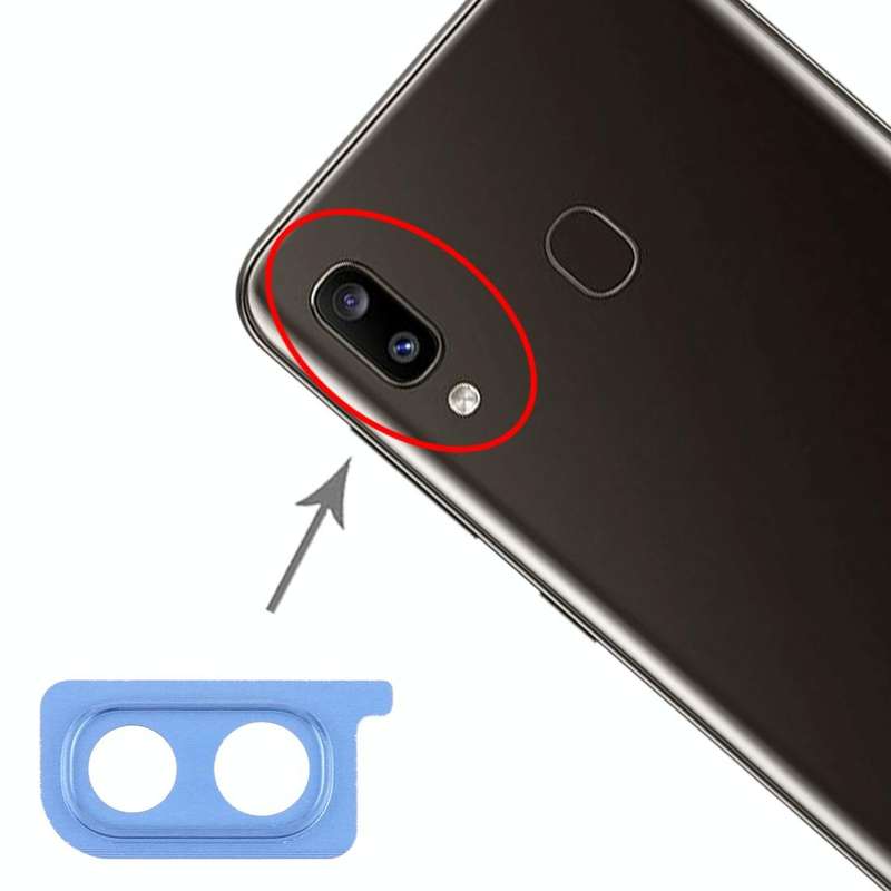 For Galaxy A20 10pcs Camera Lens Cover (Blue)