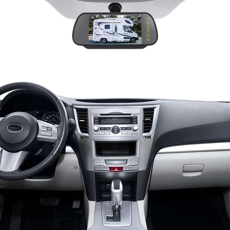PZ478 Car Waterproof 170 Degree Brake Light View Camera + 7 inch Rearview Monitor for Chevrolet E...