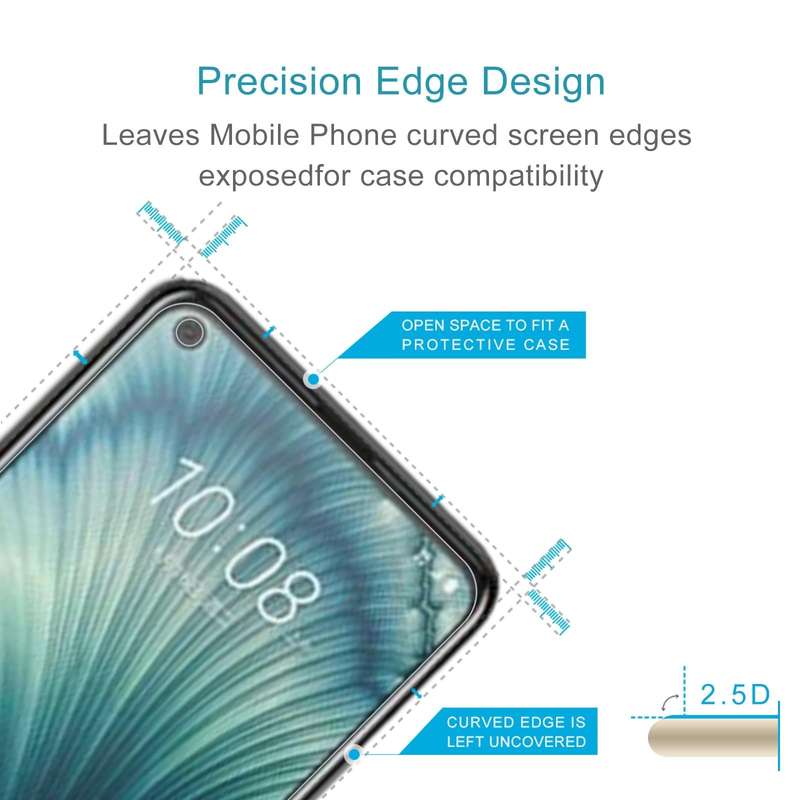 For HTC U23 Pro 50pcs 0.26mm 9H 2.5D Tempered Glass Film