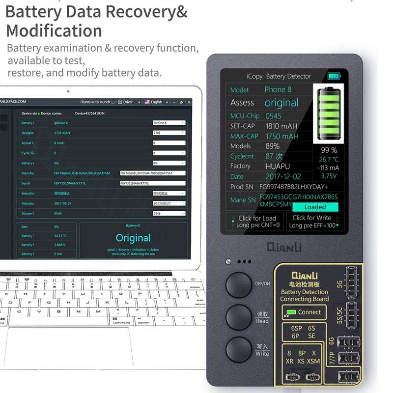 Qianli iCopy Plus 3 in 1 LCD Screen Original Color Repair Programmer For iPhone