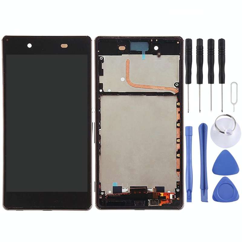 OEM LCD Screen for Sony Xperia Z4 Digitizer Full Assembly with Frame(Black)