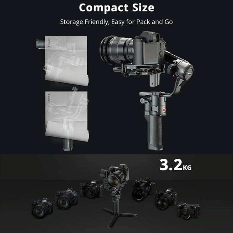 MOZA AirCross 3 Professional 3 Axis Handheld Anti-shake Gimbal Stabilizer for DSLR Camera, Load: ...