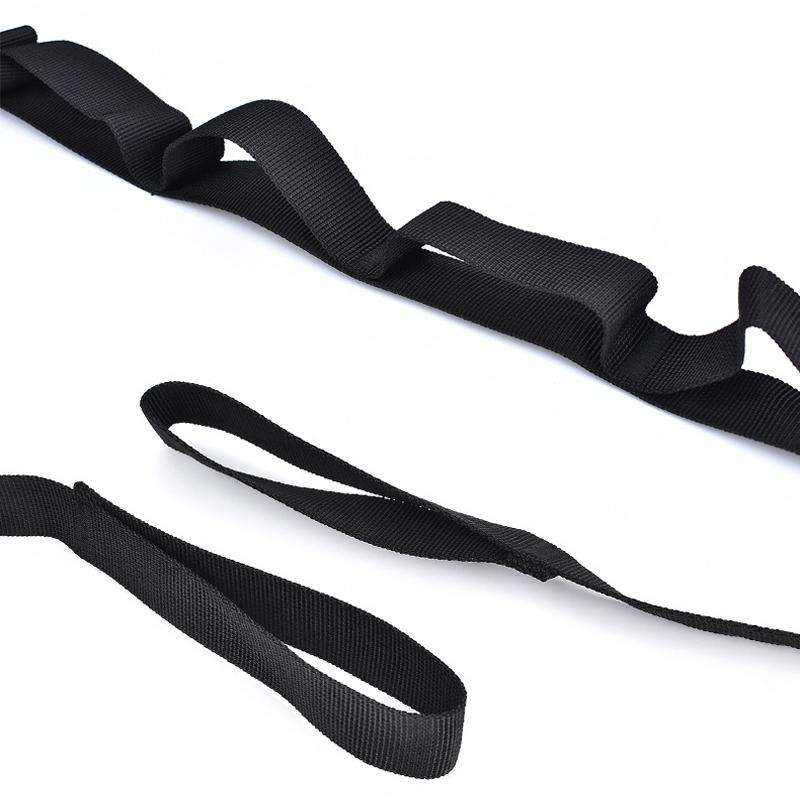 Outdoor Camping Tents Storage Clothesline 19 Ring Wild Camp Straps Lanyard, Length: 4.3m(Black)