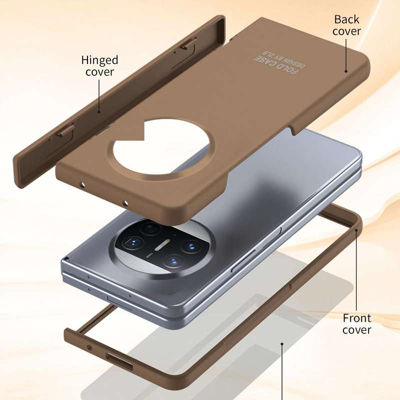 For Huawei Mate X3 Extraordinary Series Hinged Folding Full Coverage Phone Case with Pen Slot & S...