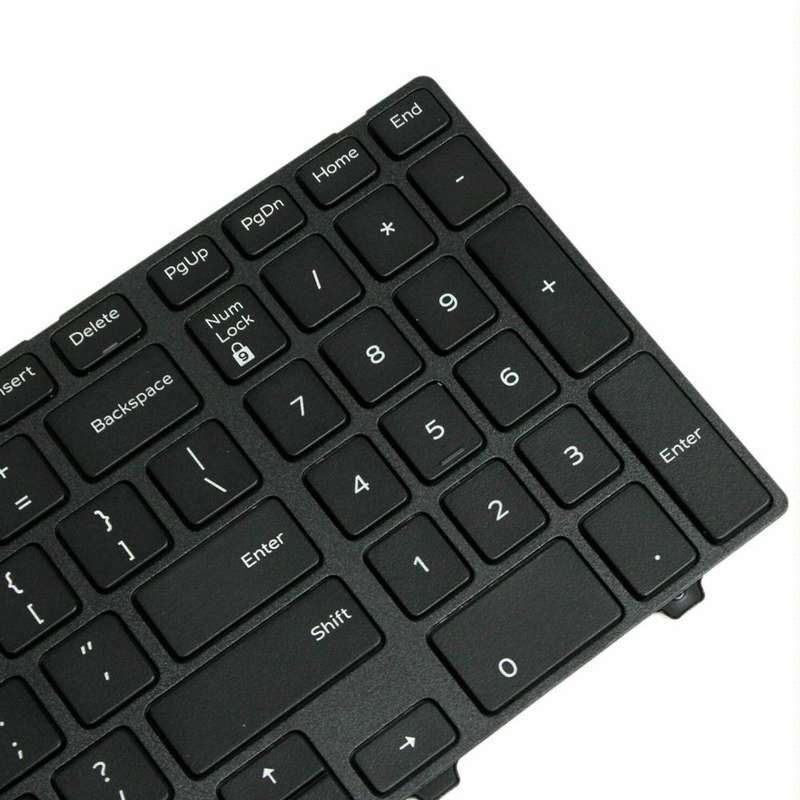 Backlight Laptop Keyboard For Dell 15-9550 / 15-3000 / 15-5542(White Word)