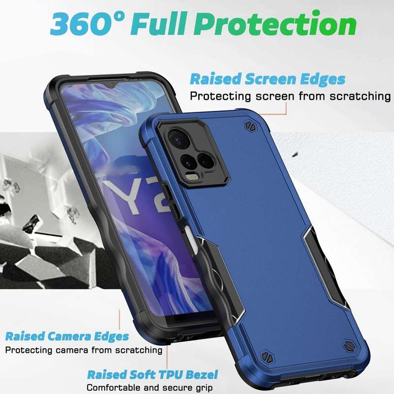 For vivo Y21 / Y21s / Y33 Non-slip Shockproof Armor Phone Case(Pink)