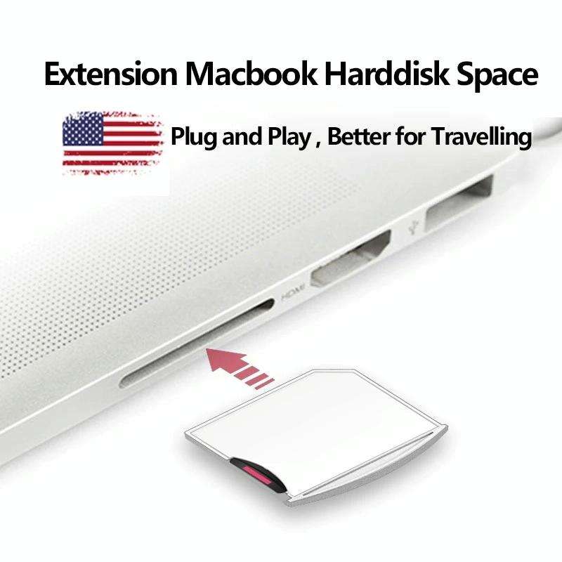 Micro SD / TF Card to SD Adapter for MacBook Air / Pro, Support up to 512GB (White)