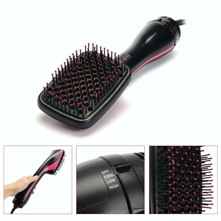 Professional Multi Function Electric Hair Blow Brush Hot Air Hair Curls Comb Salon Hair Styler, P...