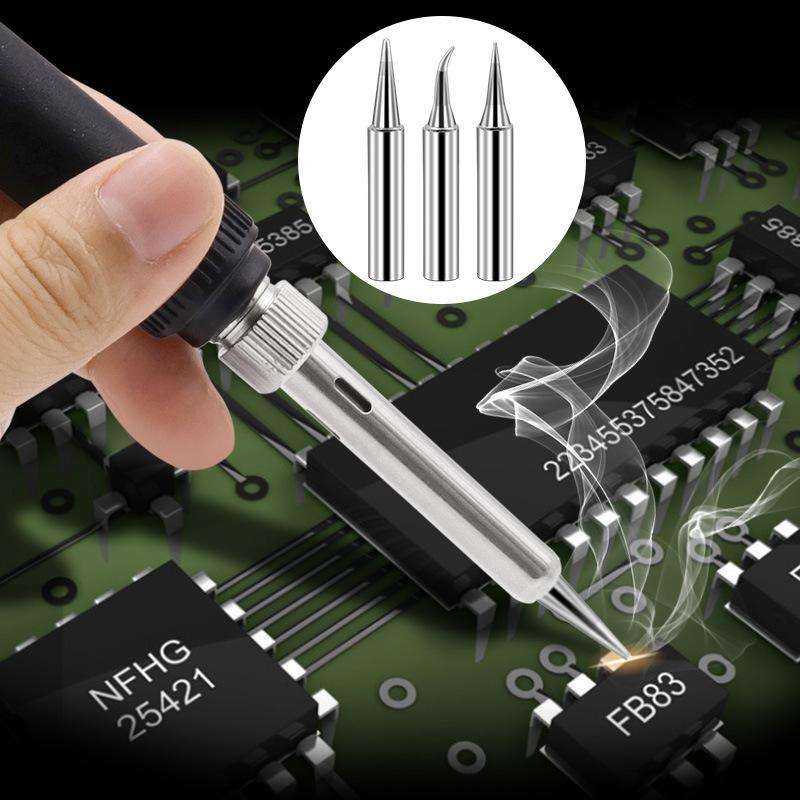 17 PCS / Set Soldering Tips 936 Soldering Station Pure Copper Soldering Iron Tips Lead-Free Solde...