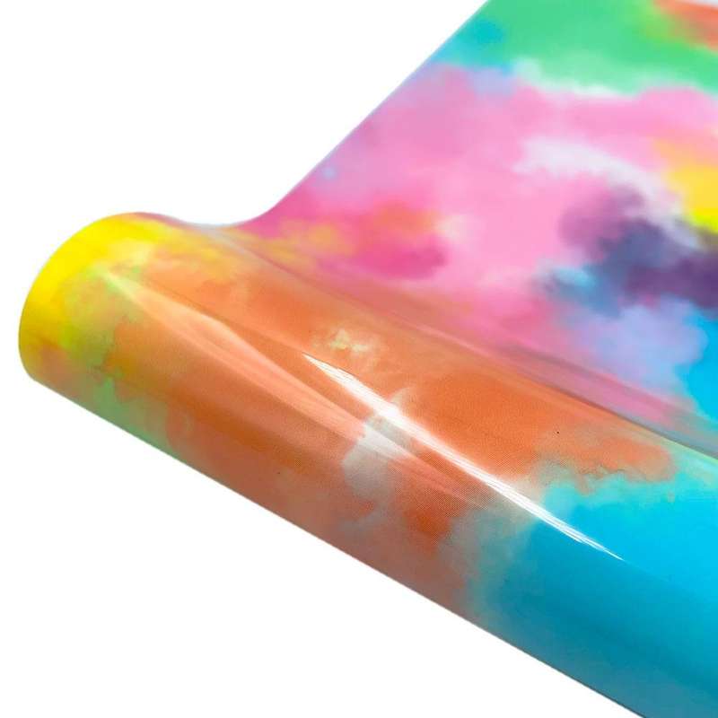 Clouds Watercolor Tie Dye Heat Transfer Vinyl Make Sign Pattern Cricut Film 30x 50cm(Colored)
