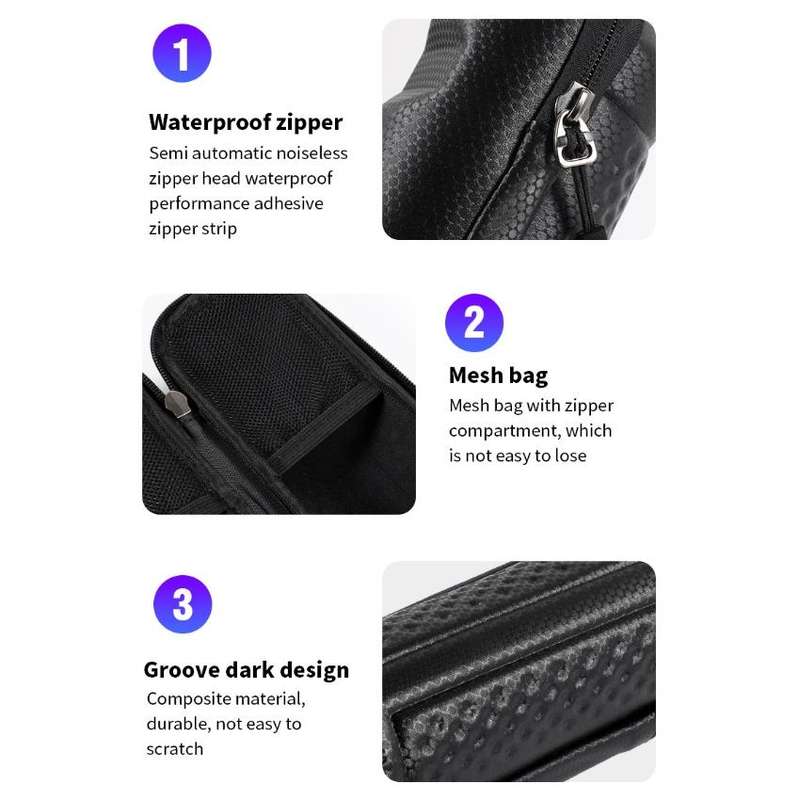 WEST BIKING 1.2L Bicycle EVA Hard Shell Water Bottle Bag With Bottle Cage(Rack+B Frosted Black)