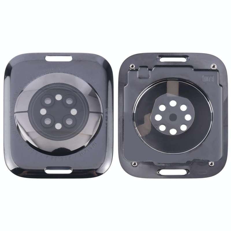 For Apple Watch Series 9 45mm Rear Housing Glass Cover(Black)