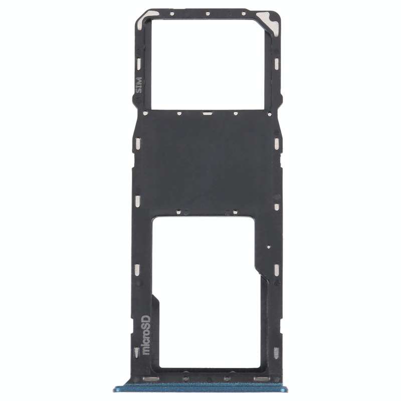 For Samsung Galaxy A03s SM-A037U Original SIM Card Tray + Micro SD card tray (Blue)