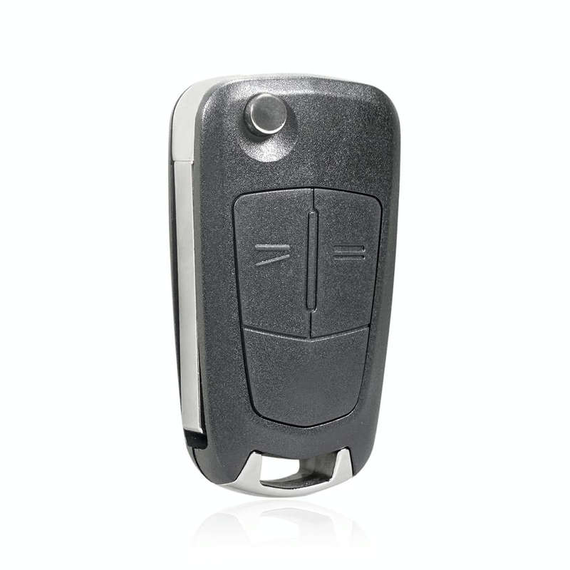 For Opel Car Foldable Blade Key Case with Screw Hole, Style:2-button HU100 without Slot