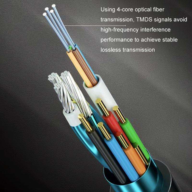 HDMI 2.1 8K 60HZ HD Active Optical Cable Computer Screen Conversion Line, Cable Length: 50m