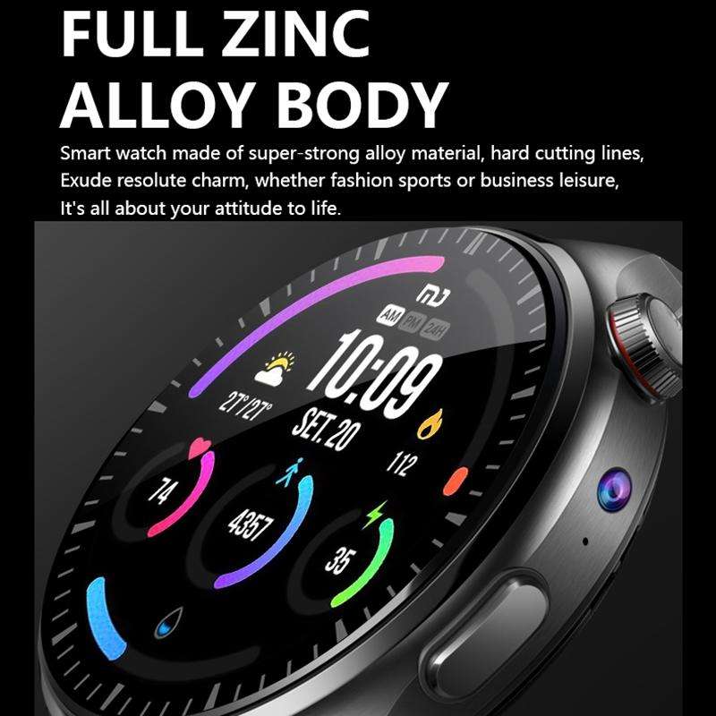 1.53 inch Front Camera Smart Watch Support AI Voice / SIM Card, Specification:2GB+32GB(Silver)