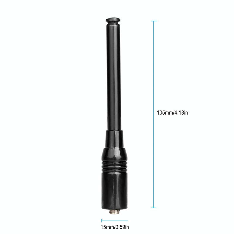 RETEVIS RT-773 136-174+400-480MHz SMA-F Famale Dual Band Whip Antenna for H-777/RT-5R/RT-B6/RT-5R...