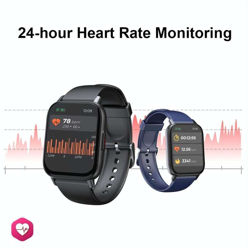 QS16Pro 1.69-Inch Health Monitoring Waterproof Smart Watch, Supports Body Temperature Detection, ...
