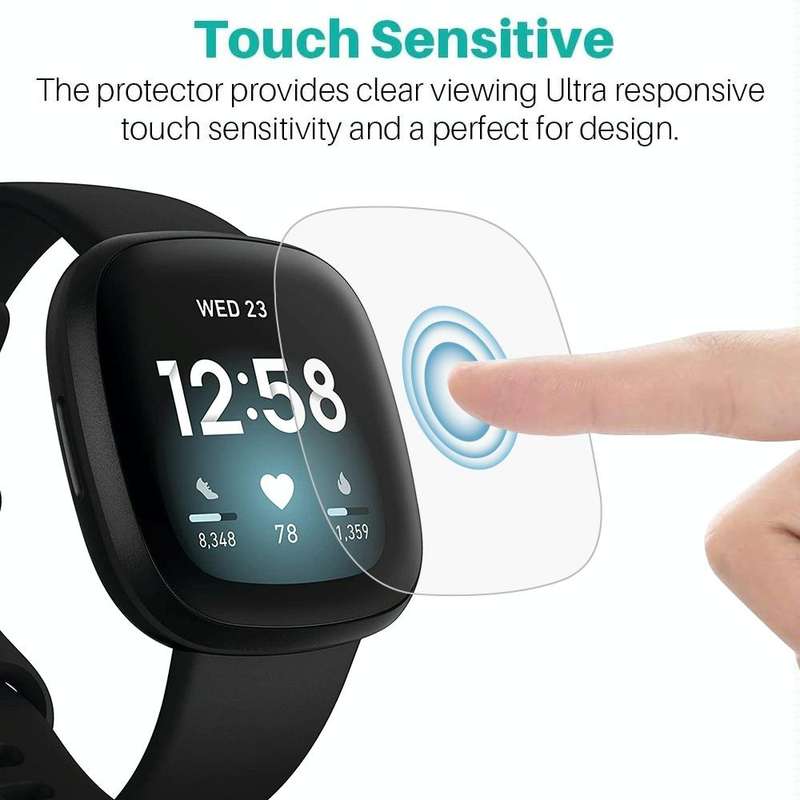 For Fitbit Versa 3 Soft Hydrogel Film Watch Screen Protector