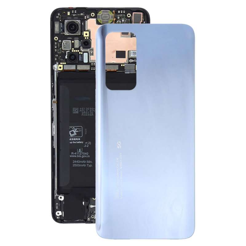 Glass Battery Back Cover for Xiaomi Mi 10T / Mi 10T Pro(Silver)