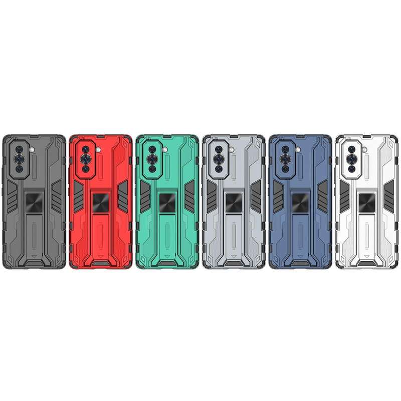 For Huawei Nova 10 4G Supersonic PC + TPU Shock-proof Protective Phone Case with Holder(Black)