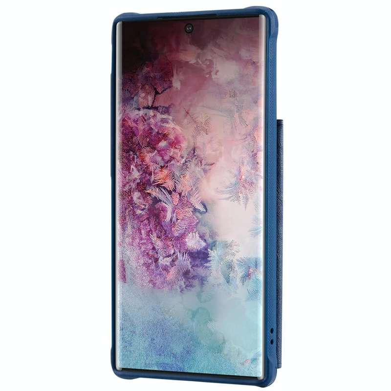 For Galaxy Note 10 Plus Buckle Zipper Shockproof Protective Case with Holder & Card Slots & Walle...