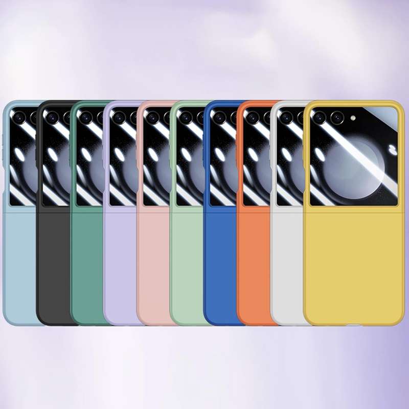 For Samsung Galaxy Z Flip5 Integrated PC Skin Feel Shockproof Phone Case(Mint Green)