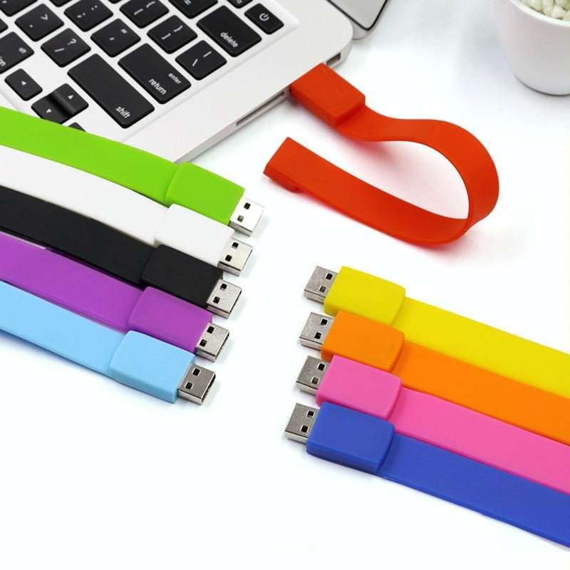 MicroDrive 4GB USB 2.0 Fashion Bracelet Wristband U Disk (Blue)