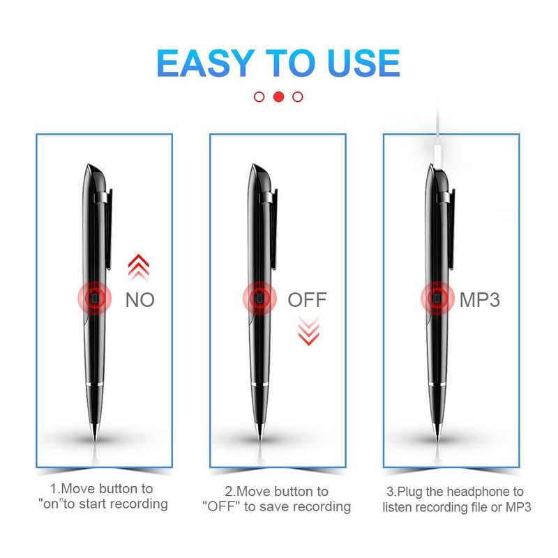 Q9 AI Intelligent High-definition Noise Reduction Conference Recording Pen Voice Control Recorder...