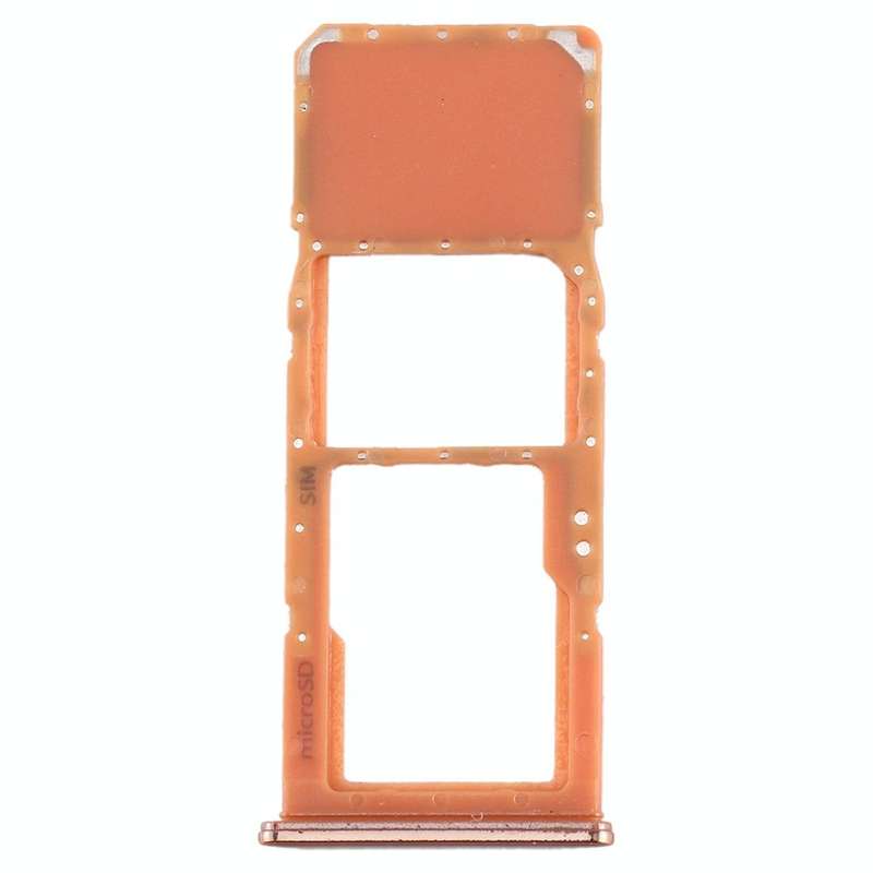 For Galaxy A70 SIM Card Tray + Micro SD Card Tray (Orange)