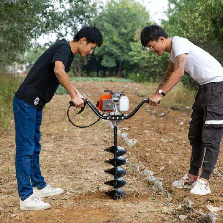 50cm Digging Machine Ground Drill Planting Machine Drill Bit Extension Rod