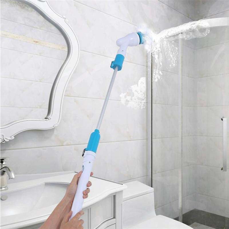 Multi-function Tub and Tile Scrubber Cordless Power Spin Scrubber Power Cleaning Brush Set for Ba...