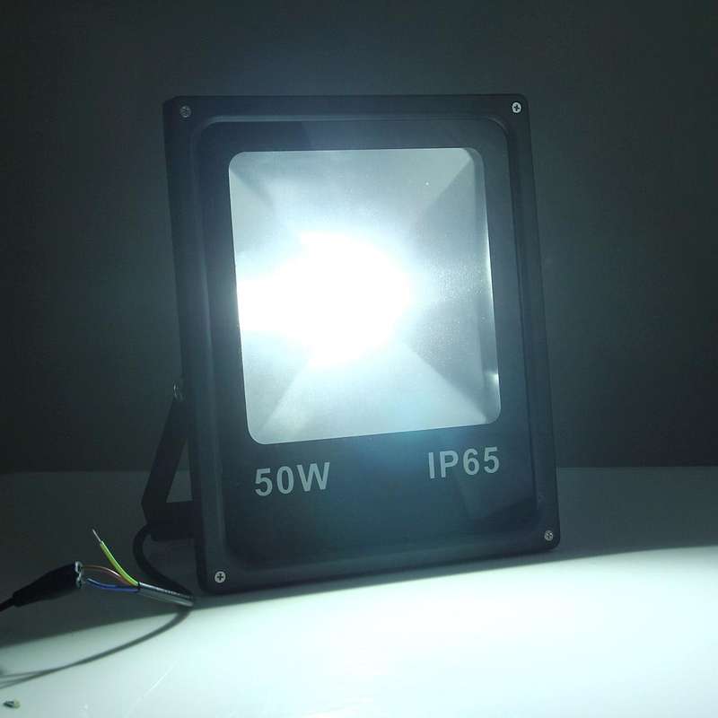 50W IP65 Waterproof White Light LED Floodlight, 4500LM Lamp, AC 85-265V