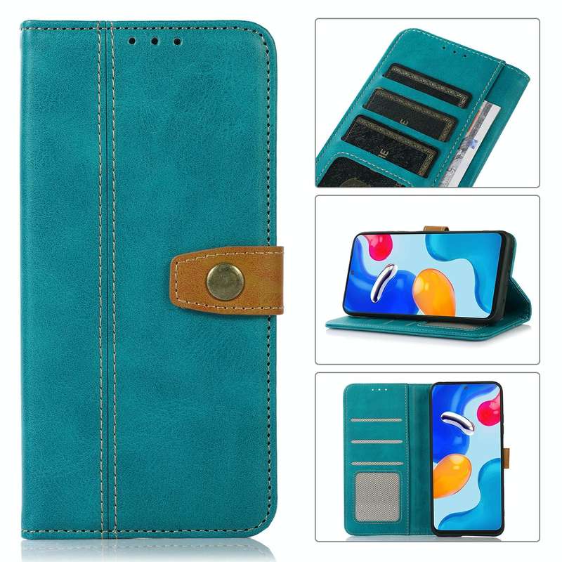 For Huawei Nova Y90/Enjoy 50 Pro Stitching Thread Calf Texture Leather Phone Case(Green)
