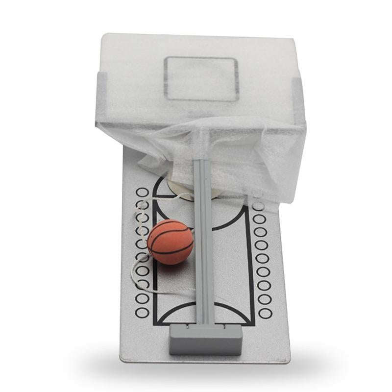LG082-I Mini Desktop Folding Basketball Machine(Gray)