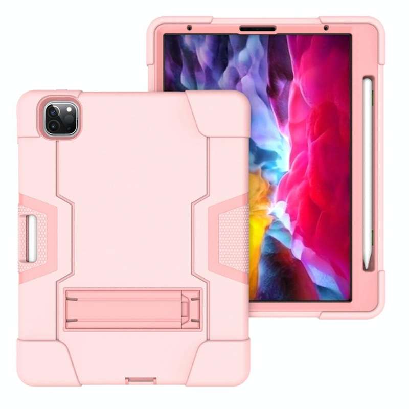 For iPad Pro 11 inch 2021 / 2020 Contrast Color Robot Shockproof Silicon + PC Protective Tablet C...