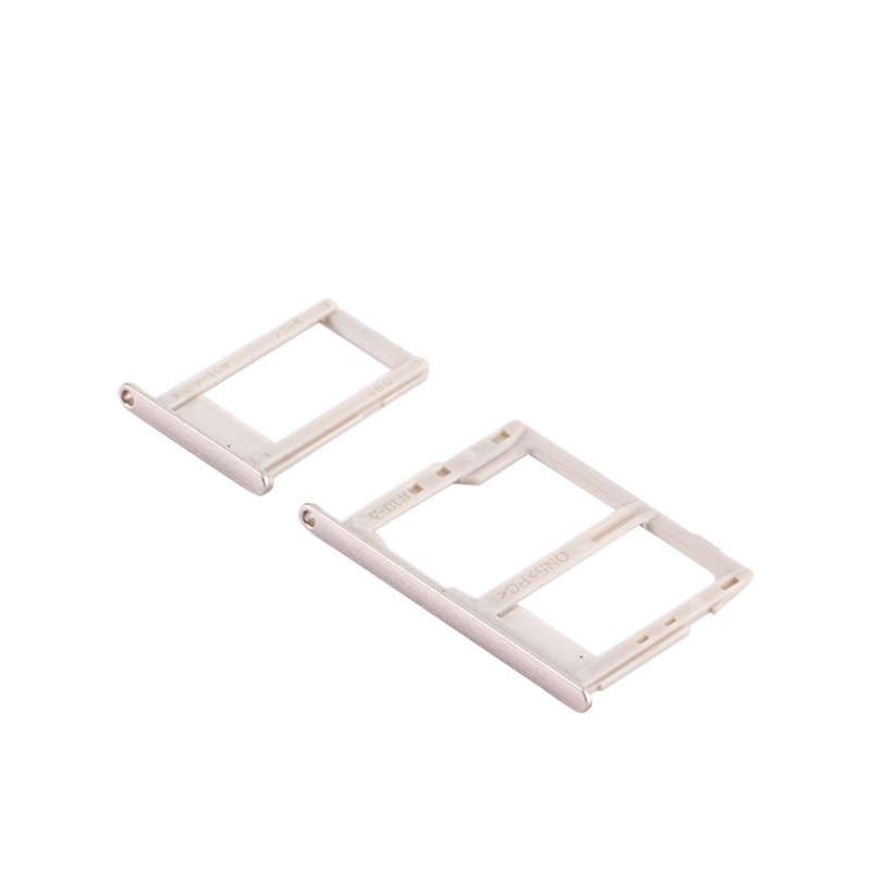 For Galaxy J5 Prime / G570 & J7 Prime / G610 SIM Card Tray + Micro SD & SIM Card Tray (Gold)
