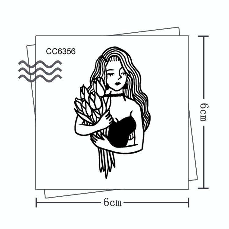 50 PCS Bad Girl Waterproof Dark Tattoo Stickers(CC6356)