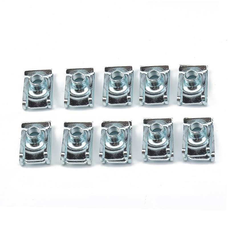 60 PCS B Nut Kit Spire Clips M8 Zinc Speed Fasteners Lug Nuts