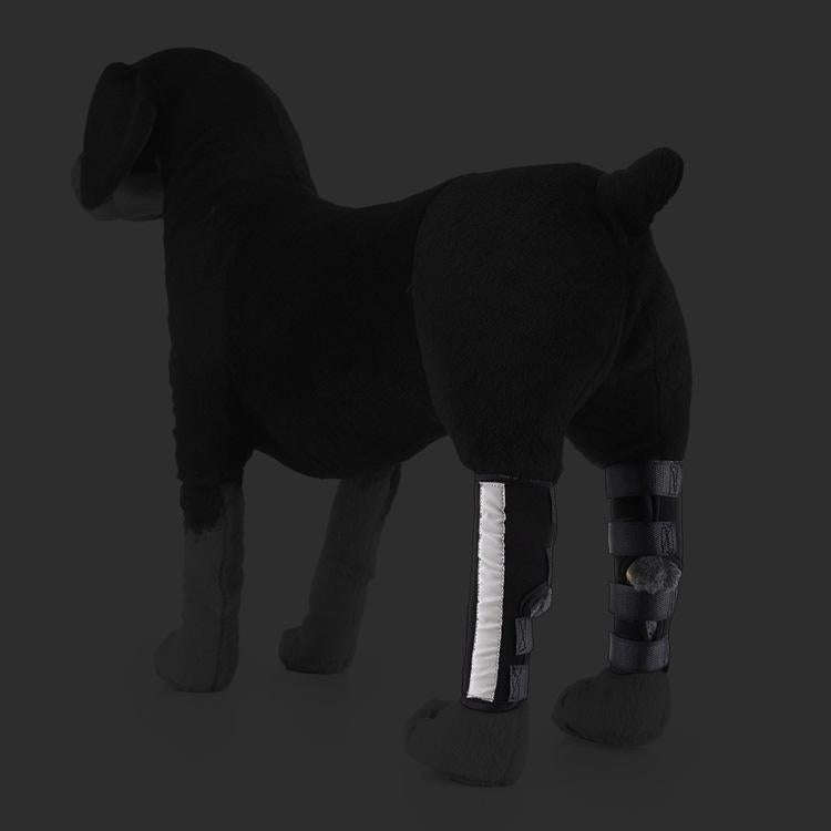 Pet Knee Pads Dog Leg Guards Pet Protective Gear Surgery Injury Sheath, Size: M(HJ11 Reflective Red)