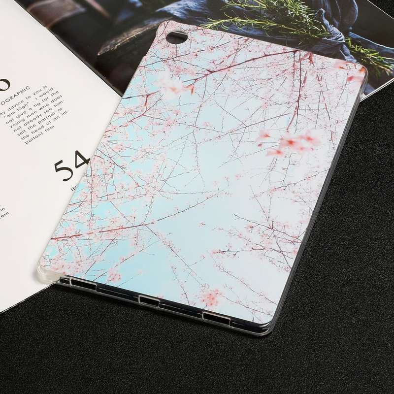 For Lenovo Tab M10 Plus 10.6 3rd Gen 2022 Painted TPU Tablet Case(Cherry Blossoms)