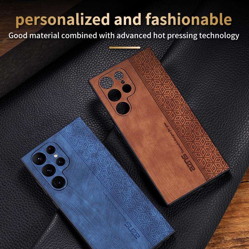 For Samsung Galaxy S23 Ultra 5G AZNS 3D Embossed Skin Feel Phone Case(Dark Green)