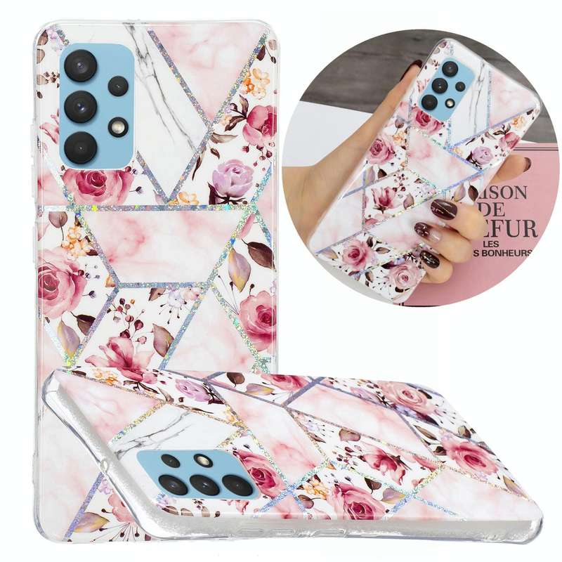 For Samsung Galaxy A32 4G Electroplating TPU Protective Case(Rose)