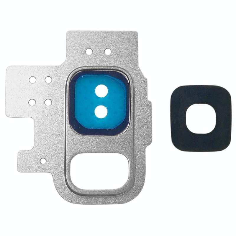 For Galaxy S9 / G9600 10pcs Camera Lens Cover (Silver)