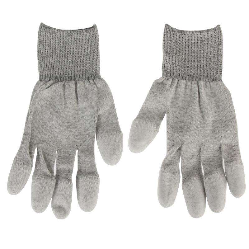 Anti Static ESD Safe Universal Size PU Fingertip Coating Gloves for Computer / Electronic / Phone...