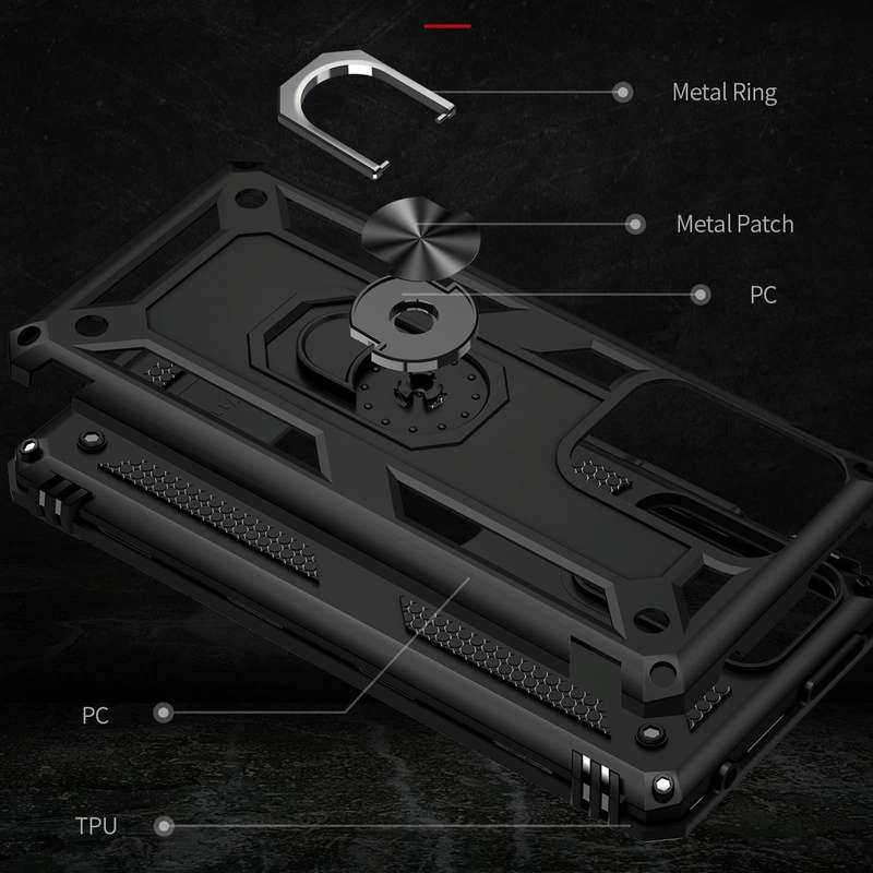 For Xiaomi 11T Pro Shockproof TPU + PC Phone Case(Black)