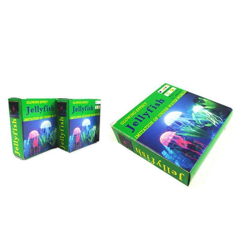3 PCS Aquarium Articles Decoration Silicone Simulation Fluorescent Sucker Jellyfish, Size: 10*23c...