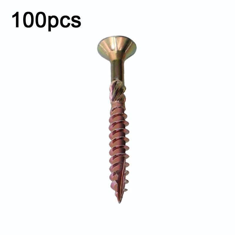 RUITOOL T25 100pcs Woodworking Screws Torx Self Tapping Screws 4.5 x 45mm