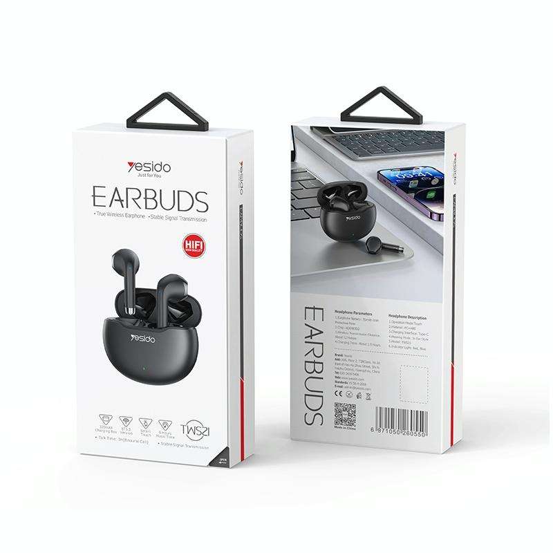 Yesido TWS21 Bluetooth 5.3 TWS Wireless Bluetooth Earphone (White)